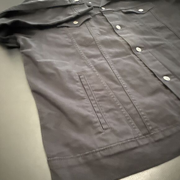 Levis Signature Trucker Jacket Mens 2XL Black Denim Button Up XXL Classic Fit - Picture 10 of 11